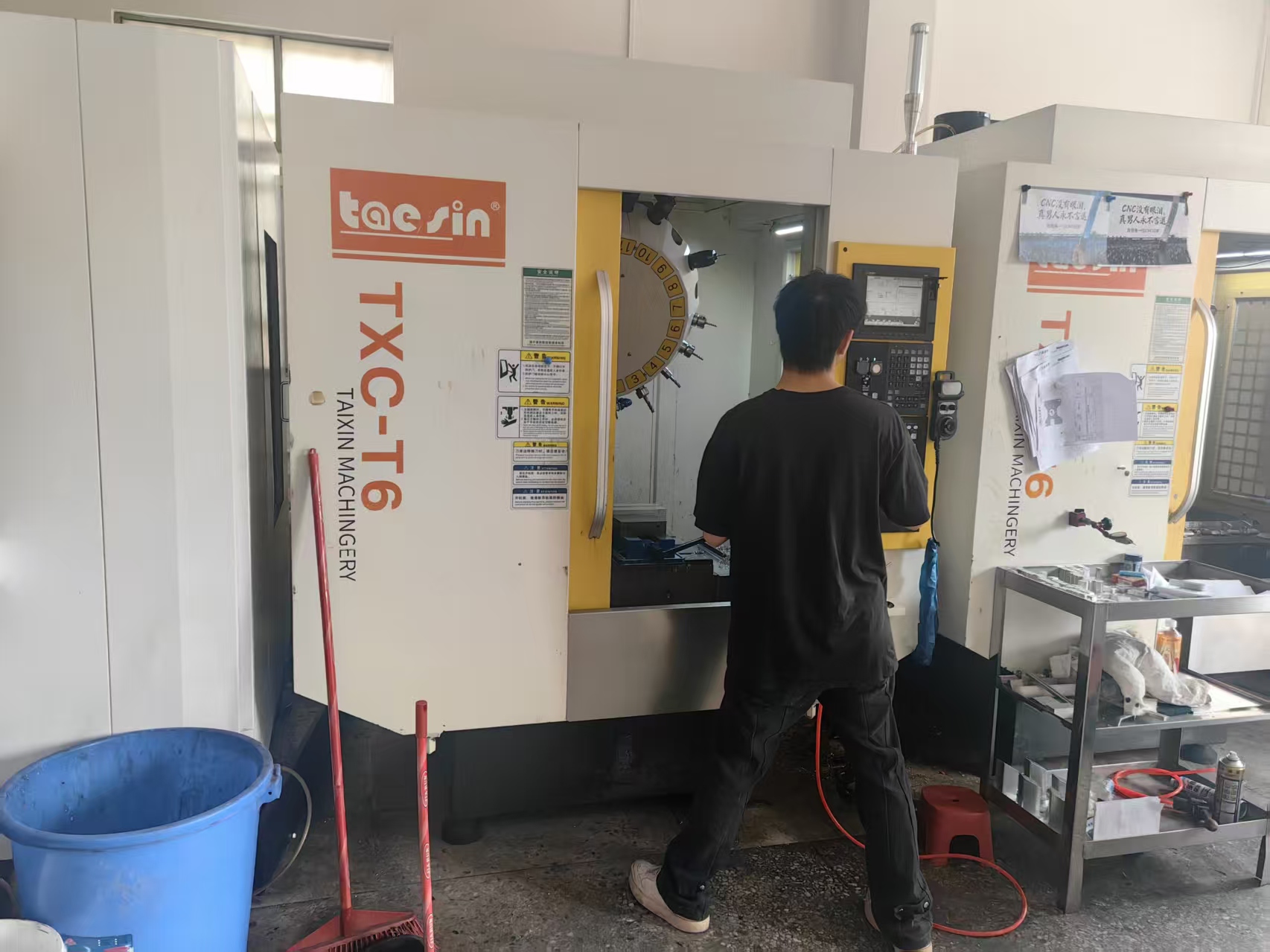 Our CNC workshop in Dongguan